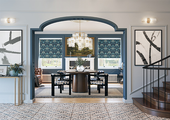 Tangier, Deep Blue - Twist&Fit Roller Blind - Image 8